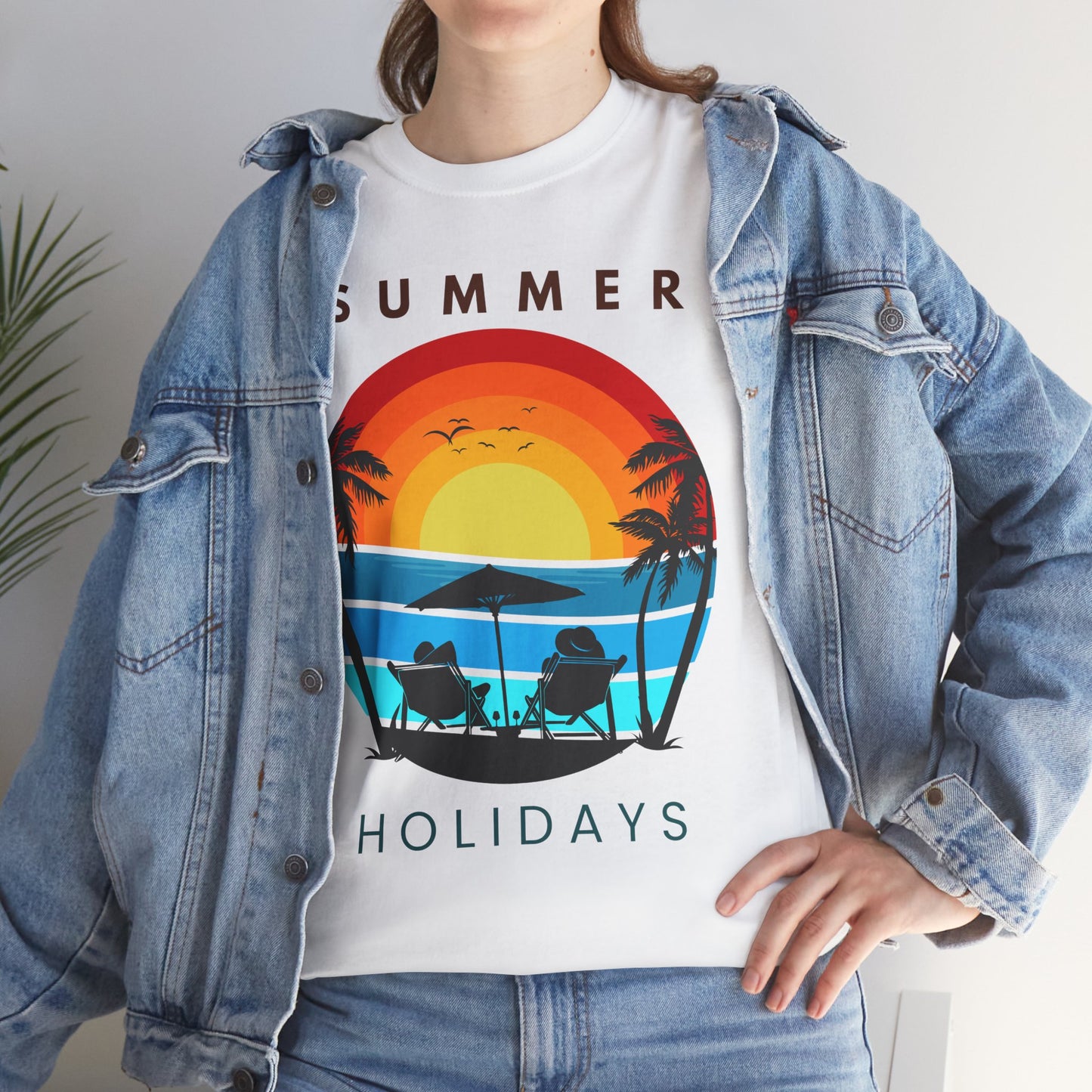 Summer Holidays Unisex Heavy Cotton Tee