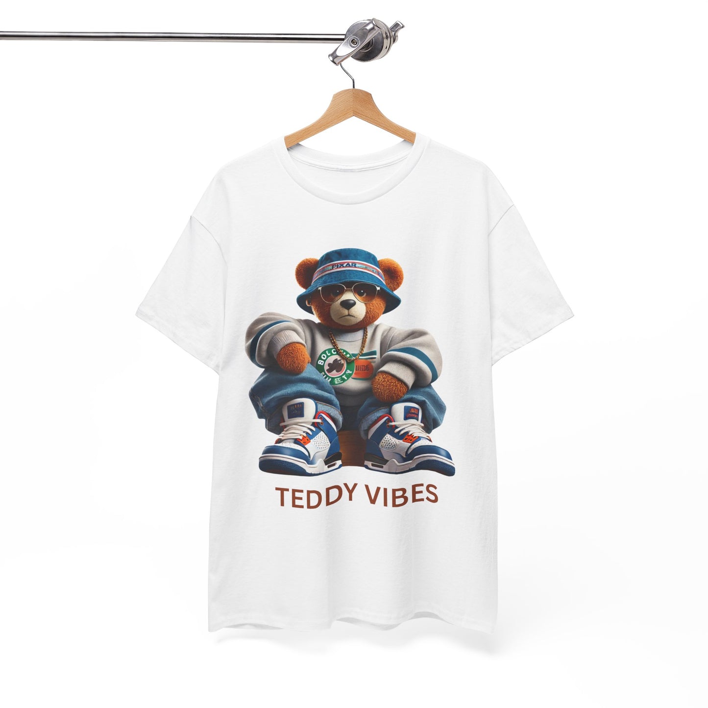 Unisex Heavy Cotton Tee - Teddy Vibes Streetwear T-Shirt