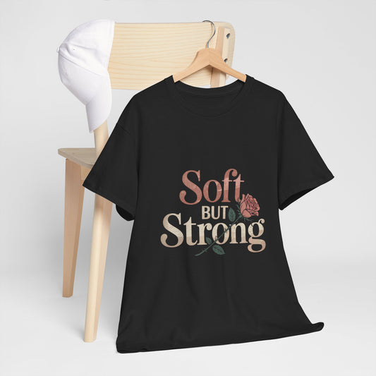 Soft But Strong Unisex Heavy Cotton Tee - Empowering Comfort for Everyday Wear