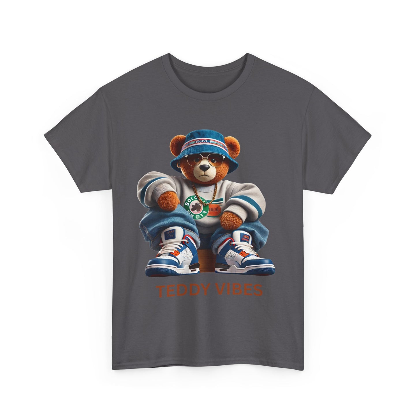 Unisex Heavy Cotton Tee - Teddy Vibes Streetwear T-Shirt