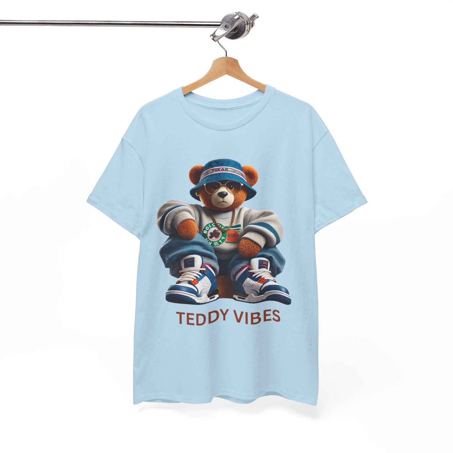 Unisex Heavy Cotton Tee - Teddy Vibes Streetwear T-Shirt