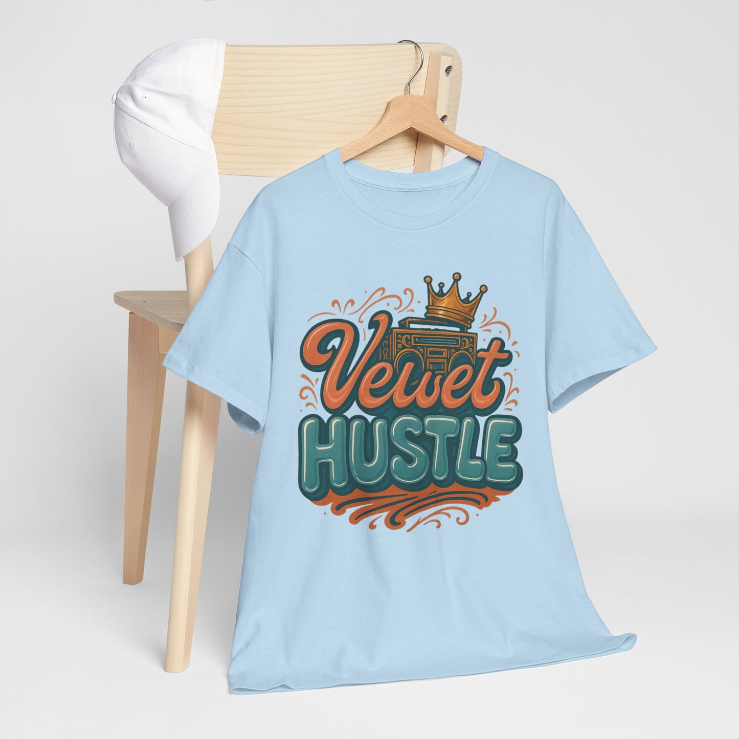 Unisex Heavy Cotton Tee - Velvet Hustle Graphic Tee