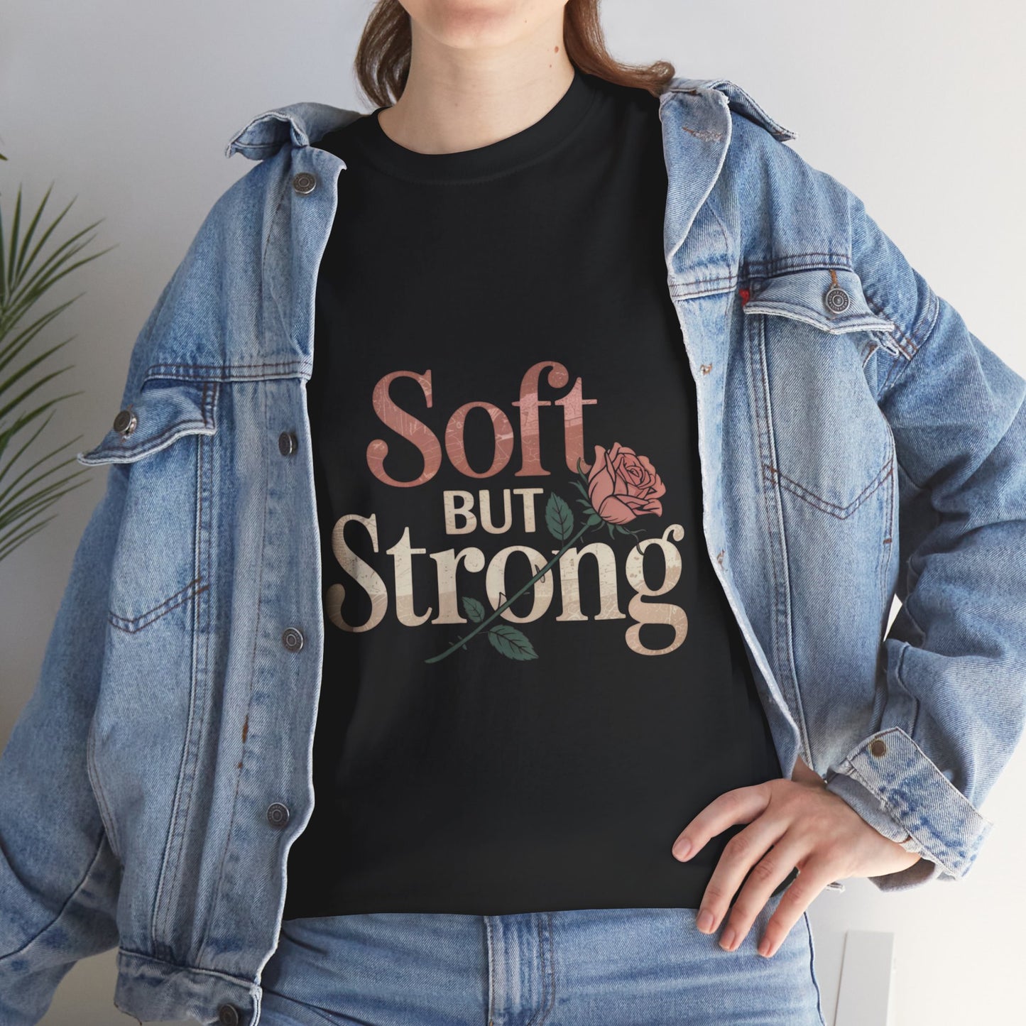 Soft But Strong Unisex Heavy Cotton Tee - Empowering Comfort for Everyday Wear