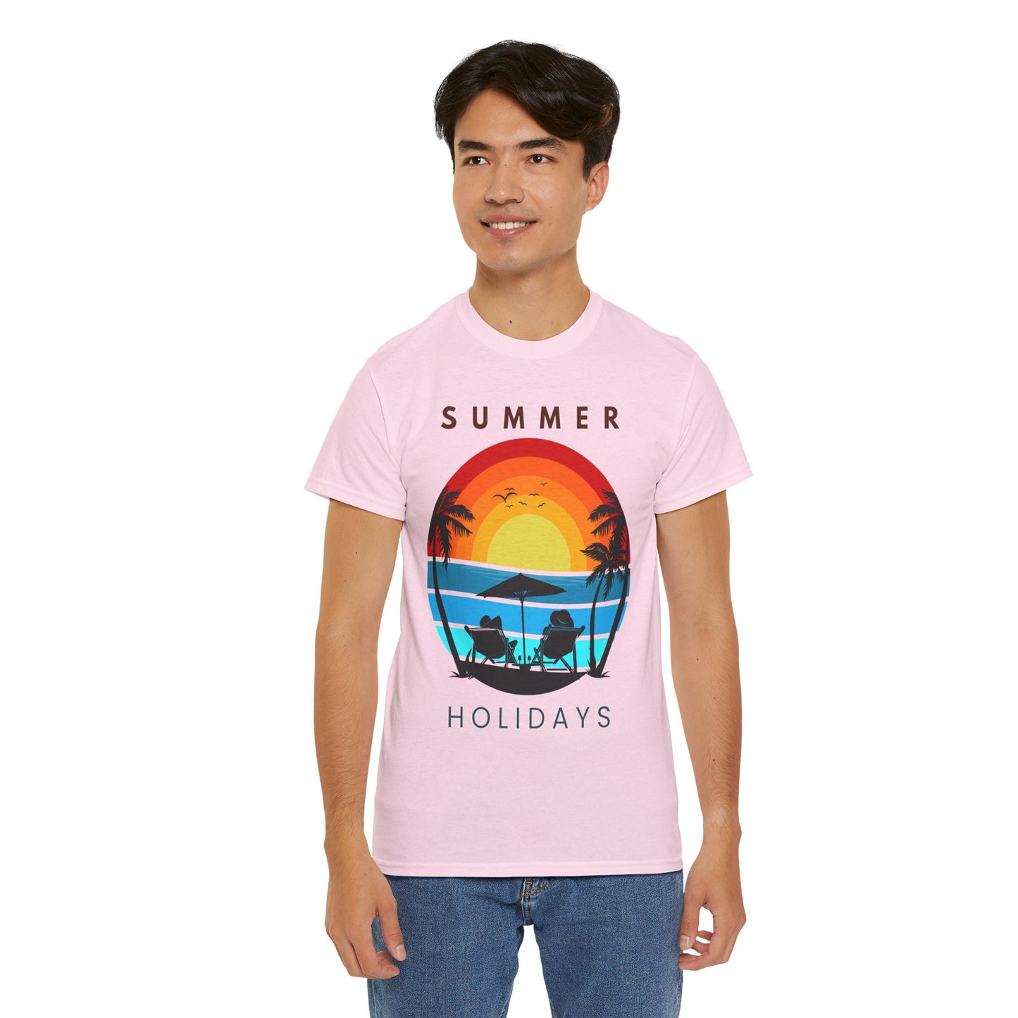 Summer Holidays Unisex Heavy Cotton Tee