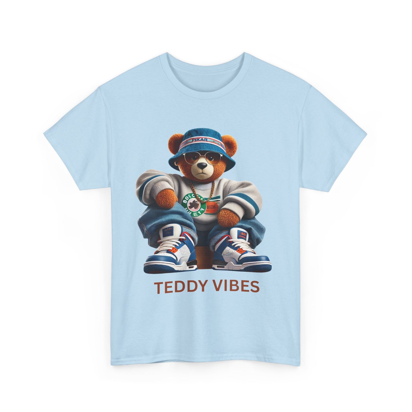 Unisex Heavy Cotton Tee - Teddy Vibes Streetwear T-Shirt