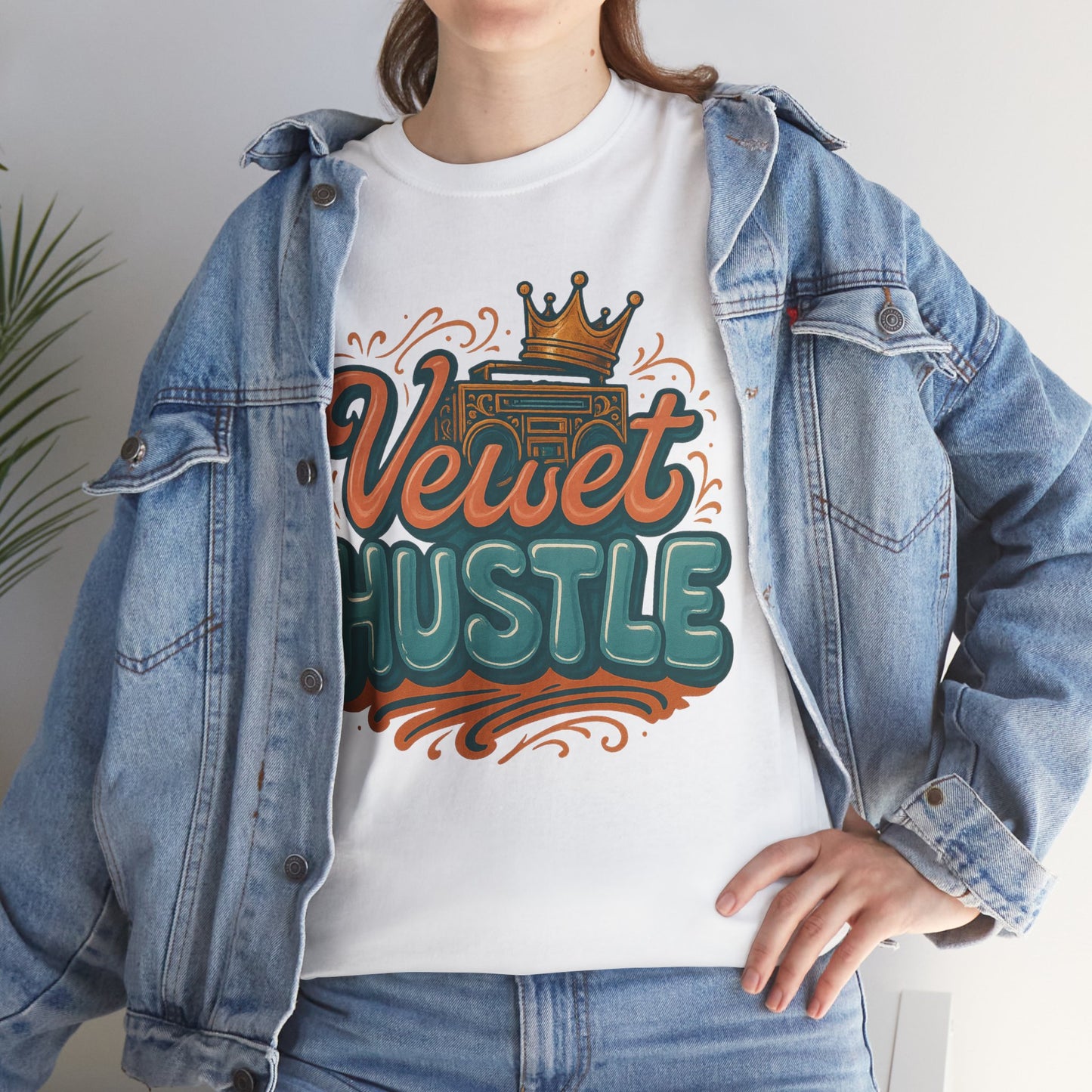 Unisex Heavy Cotton Tee - Velvet Hustle Graphic Tee